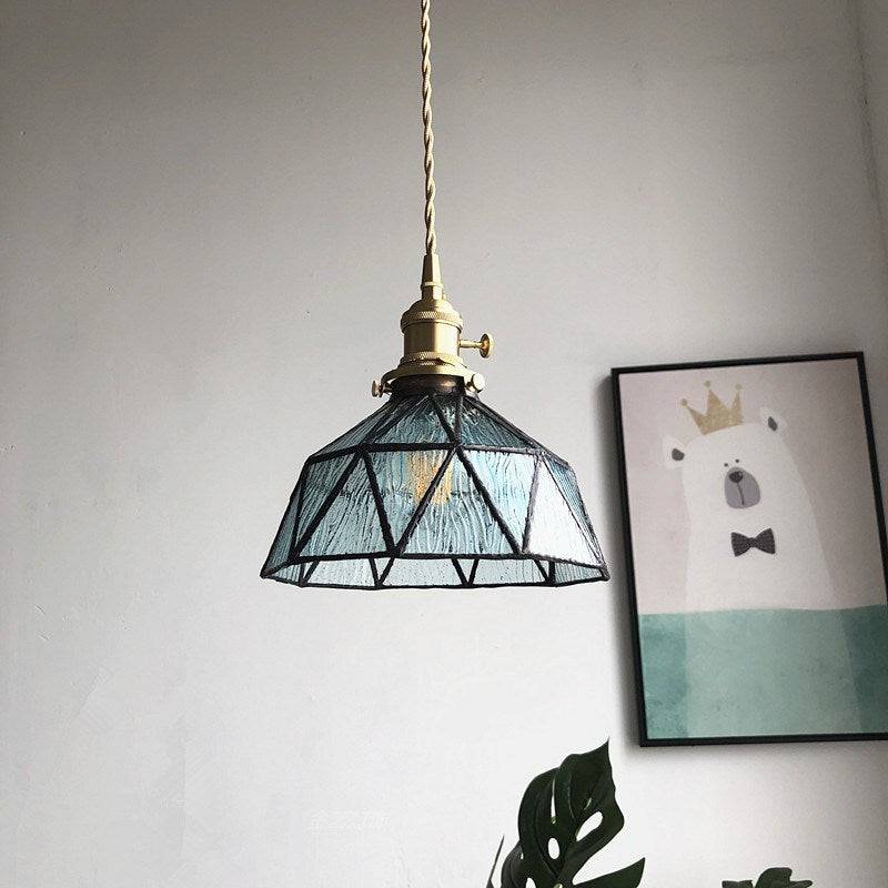 Tiffany Faux Stained Glass Pendant Light - 221GPL - Modefinity