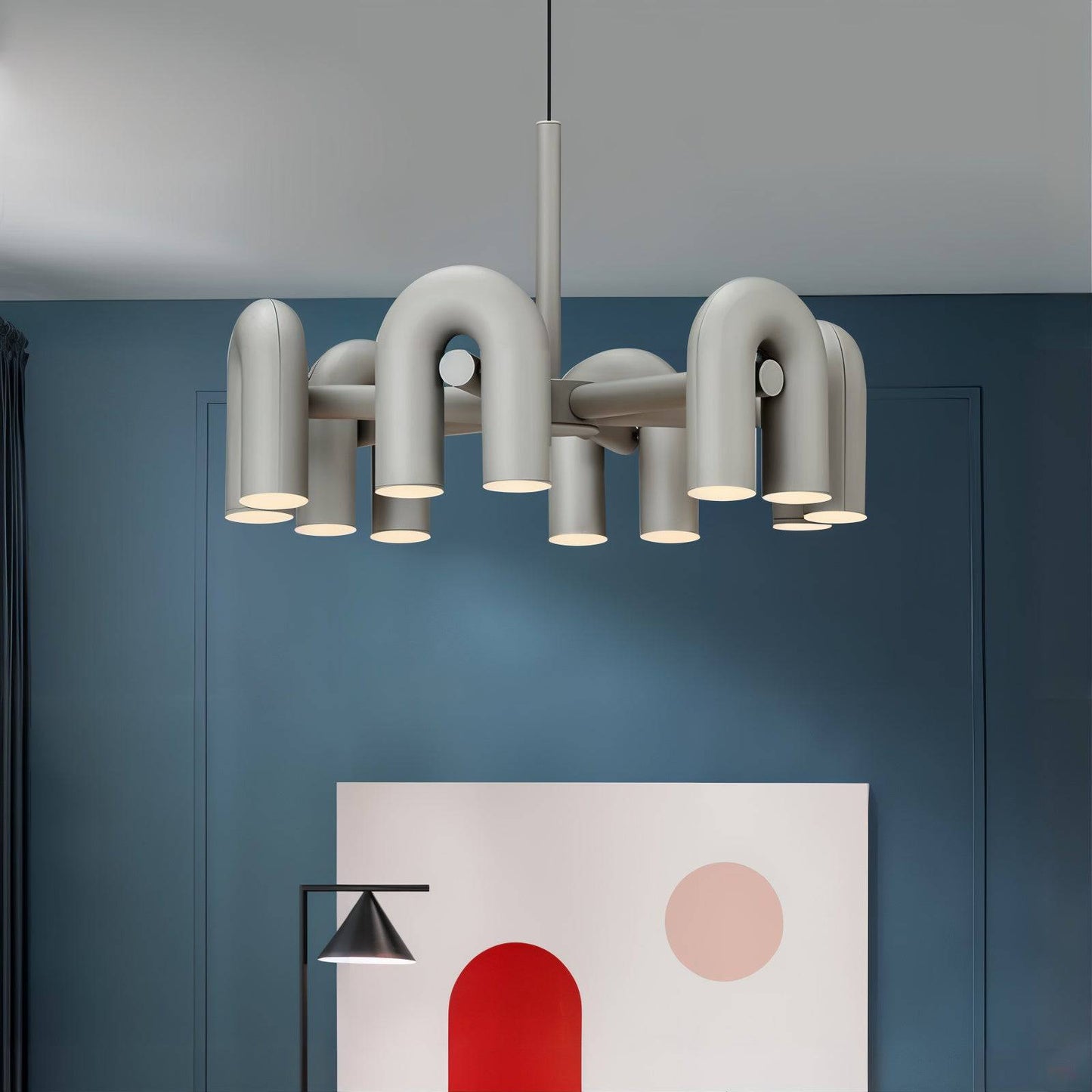 U-shaped Art Pendant Lamp for Home Decor - Modefinity