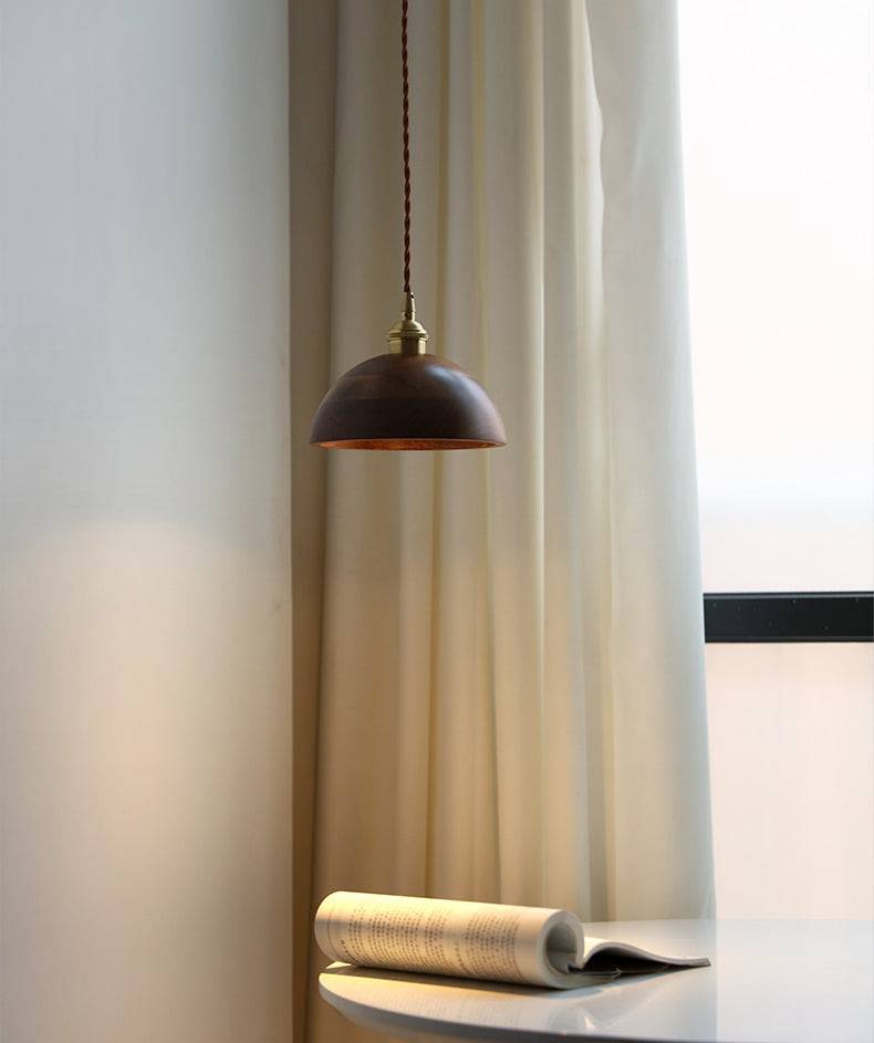 Walnut Wood Pendant Light - 103WPL - Modefinity