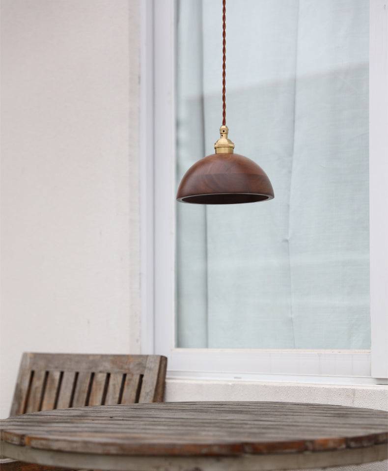 Walnut Wood Pendant Light - 103WPL - Modefinity