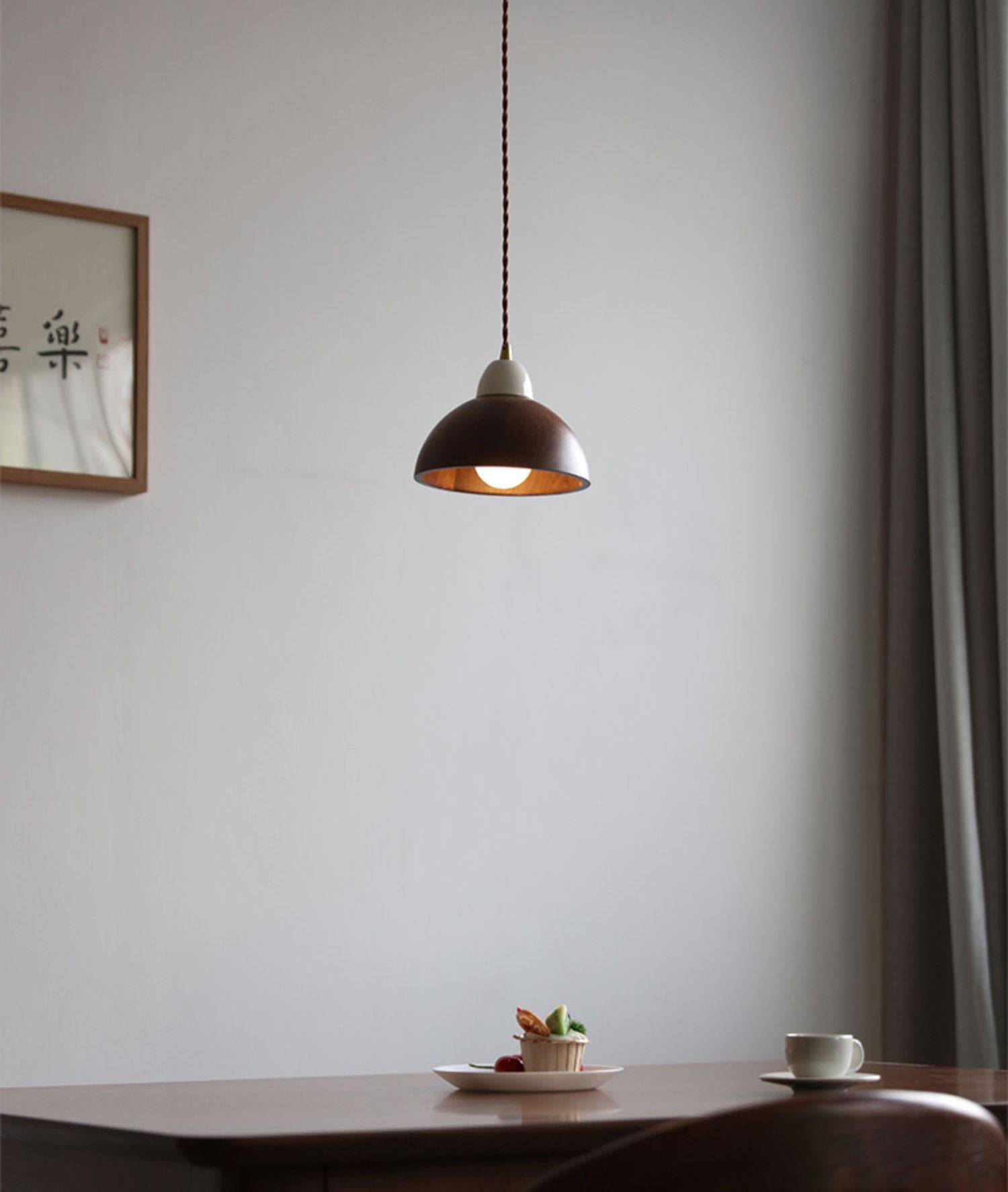 Walnut Wood Pendant Light - 105WPL - Modefinity