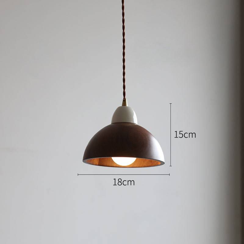 Walnut Wood Pendant Light - 105WPL - Modefinity