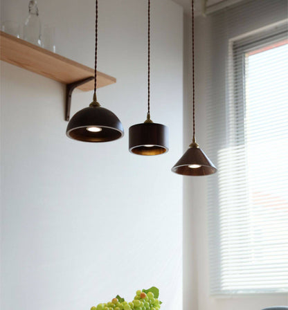 Walnut Wood Pendant Light - 106WPL - Modefinity