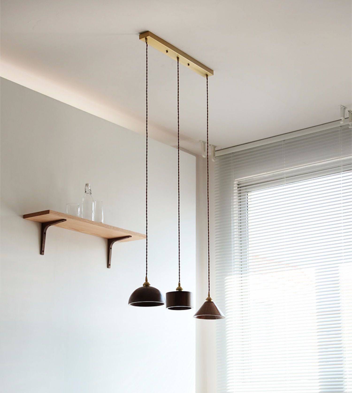 Walnut Wood Pendant Light - 106WPL - Modefinity