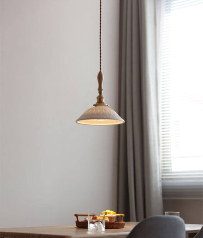 Waved Ceramic Pendant Light - 208CPL - Modefinity