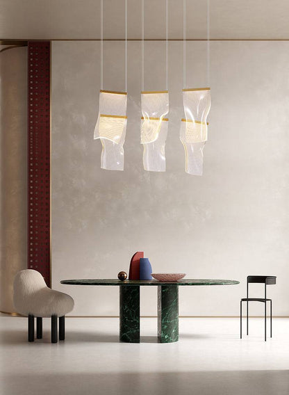 Waving Leaf Postmodern LED Chandelier - 1CH9 - Modefinity