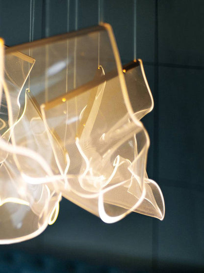 Waving Leaf Postmodern LED Chandelier - 1CH9 - Modefinity