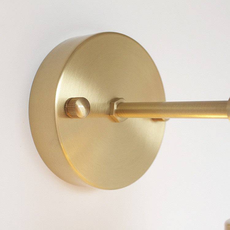 White Ceramic Brass Wall Light Sconce - 210ST - Modefinity