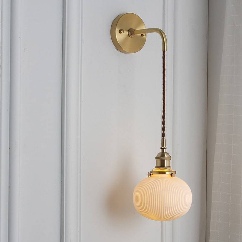 White Ceramic Wall Light - 203ST - Modefinity