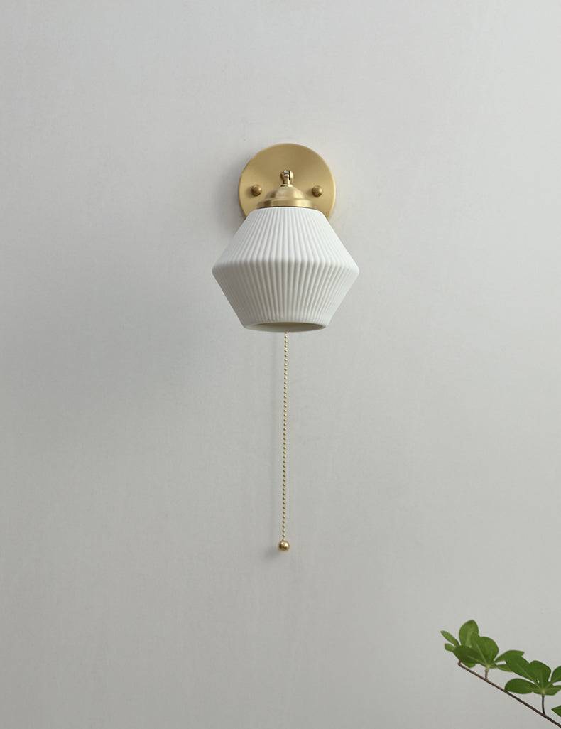 White Ceramic Wall Light - 205ST - Modefinity