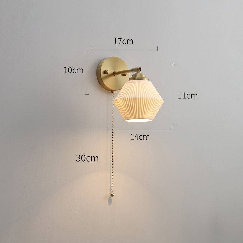 White Ceramic Wall Light - 205ST - Modefinity