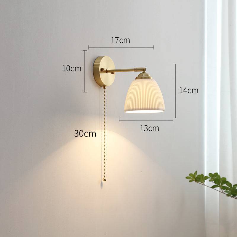 White Ceramic Wall Light - 205ST - Modefinity