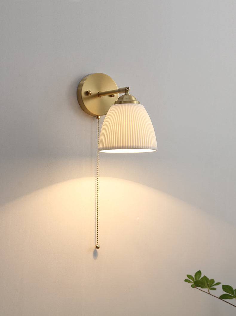 White Ceramic Wall Light - 205ST - Modefinity