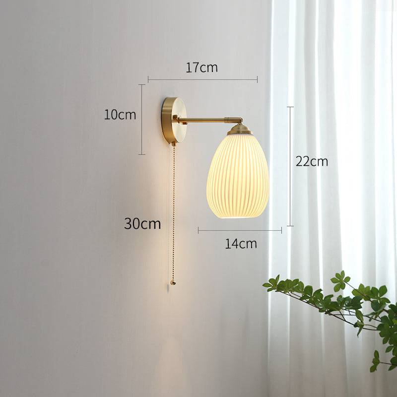 White Ceramic Wall Light - 205ST - Modefinity