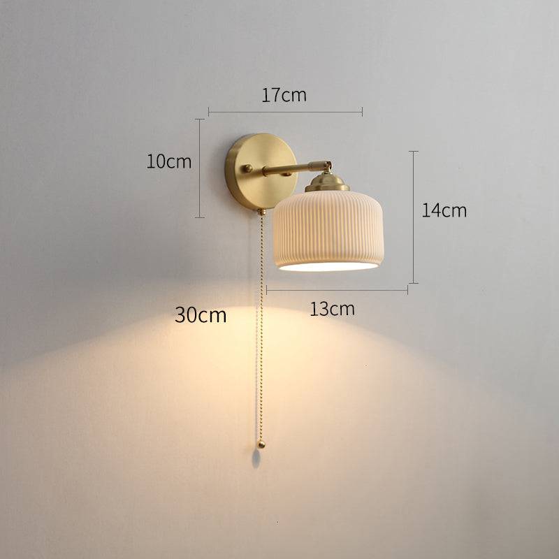 White Ceramic Wall Light - 205ST - Modefinity