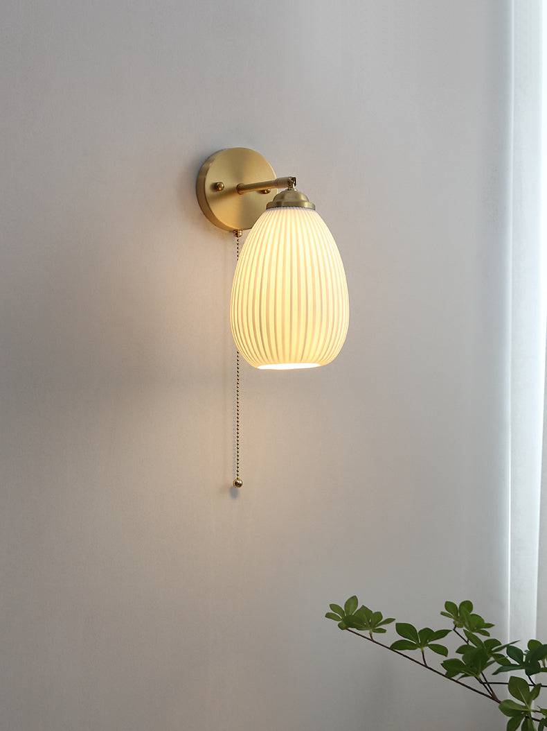 White Ceramic Wall Light - 205ST - Modefinity