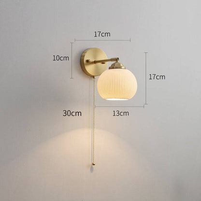 White Ceramic Wall Light - 205ST - Modefinity