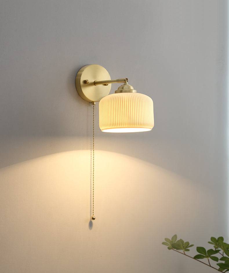 White Ceramic Wall Light - 205ST - Modefinity