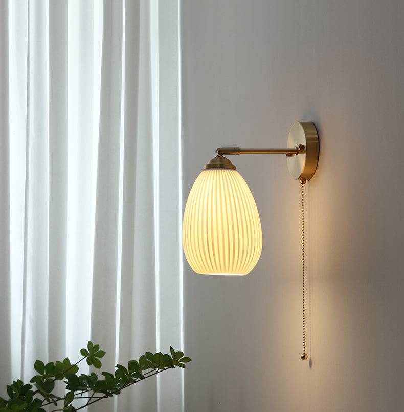 White Ceramic Wall Light - 205ST - Modefinity