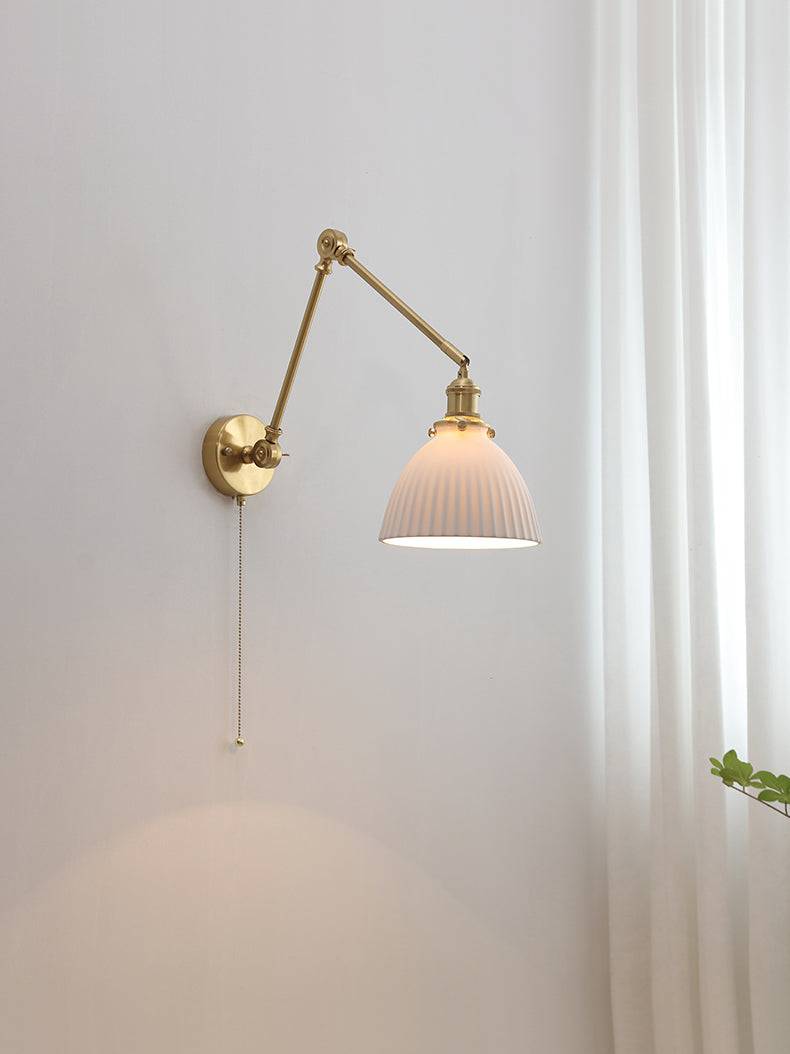 White Ceramic Wall Light - 206ST - Modefinity