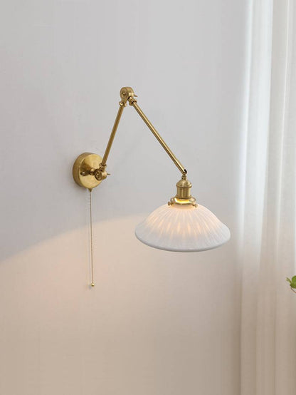 White Ceramic Wall Light - 206ST - Modefinity