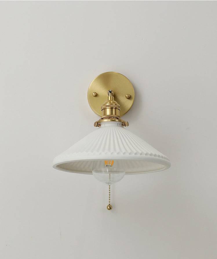 White Ceramic Wall Light - 207ST - Modefinity