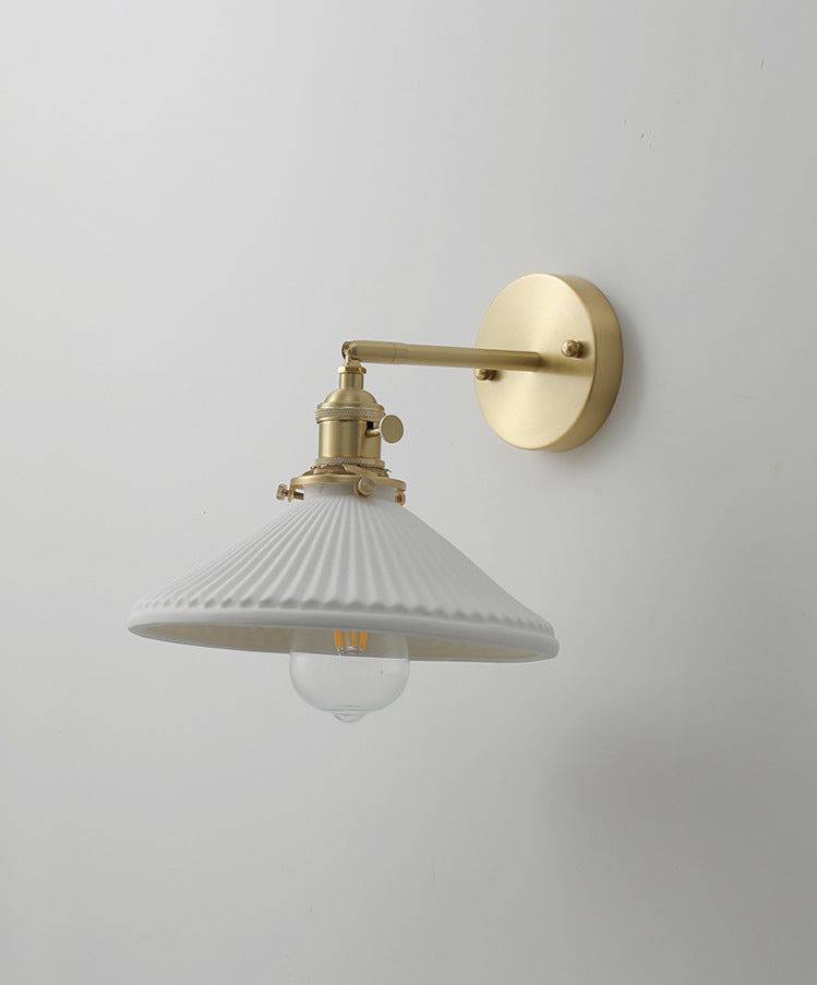 White Ceramic Wall Light - 207ST - Modefinity