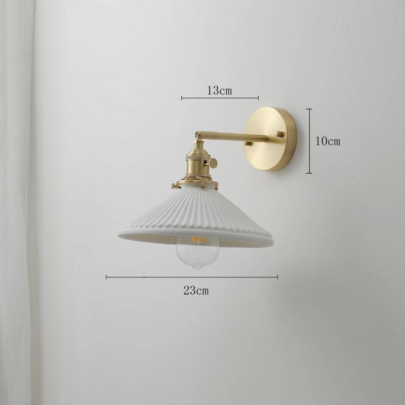 White Ceramic Wall Light - 207ST - Modefinity