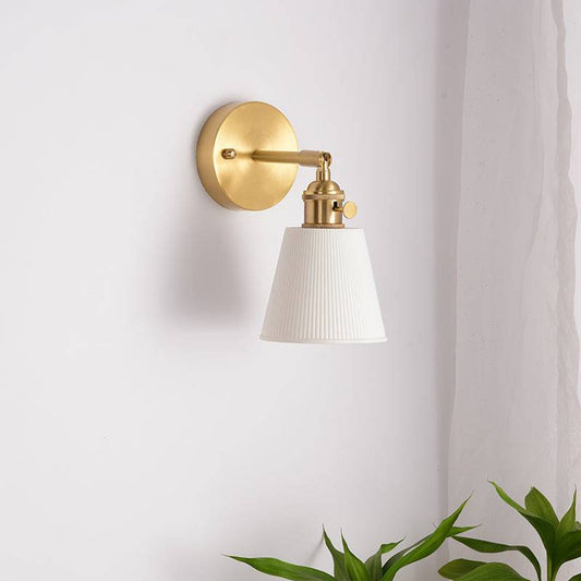 White Ceramic Wall Light - 210ST - Modefinity