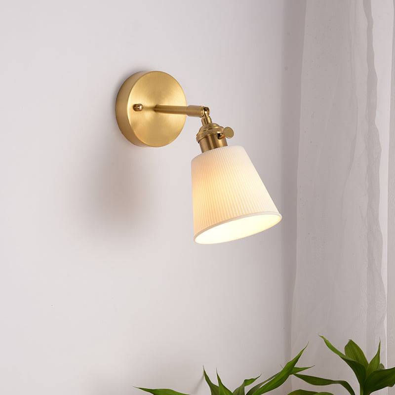 White Ceramic Wall Light - 210ST - Modefinity