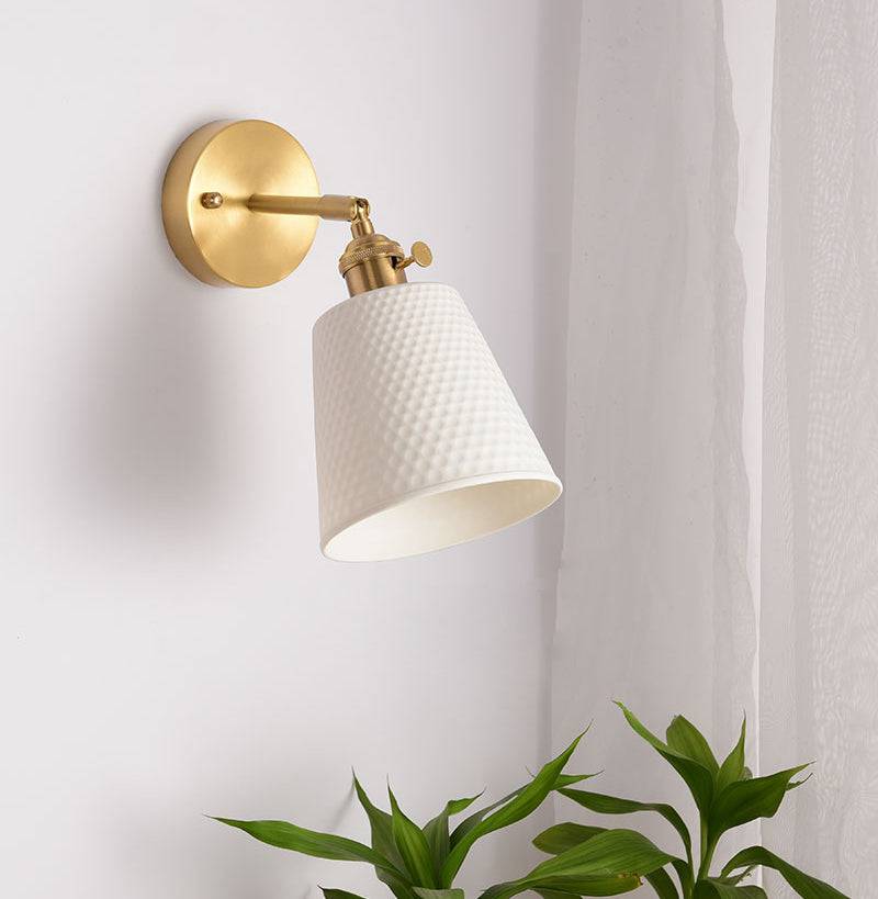 White Ceramic Wall Light - 211ST - Modefinity