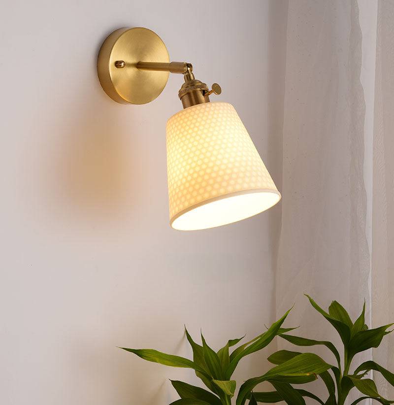 White Ceramic Wall Light - 211ST - Modefinity