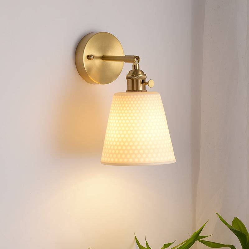 White Ceramic Wall Light - 211ST - Modefinity