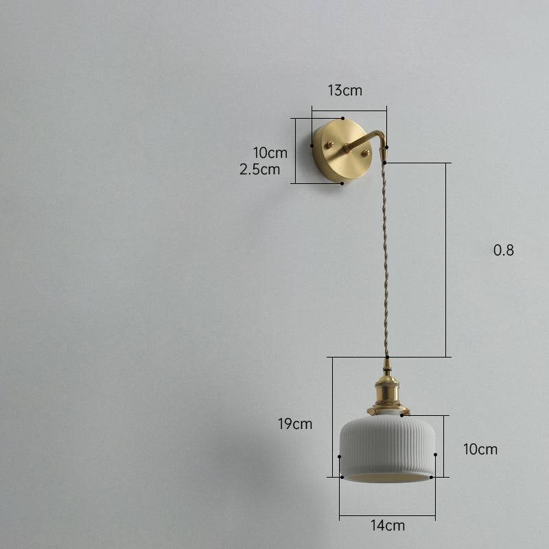 White Ceramic Wall Light - 212ST - Modefinity