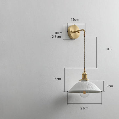 White Ceramic Wall Light - 212ST - Modefinity