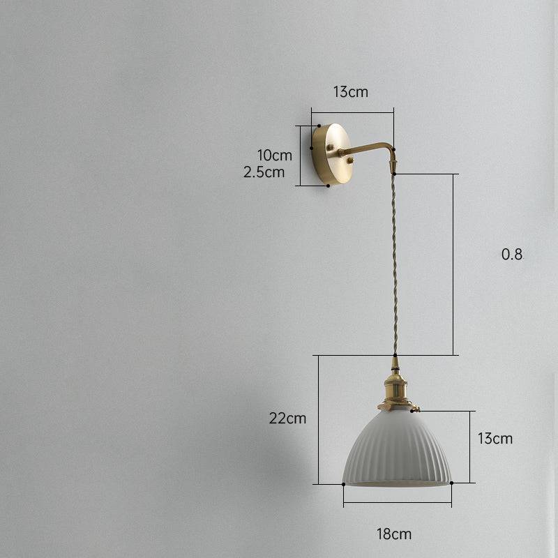 White Ceramic Wall Light - 212ST - Modefinity