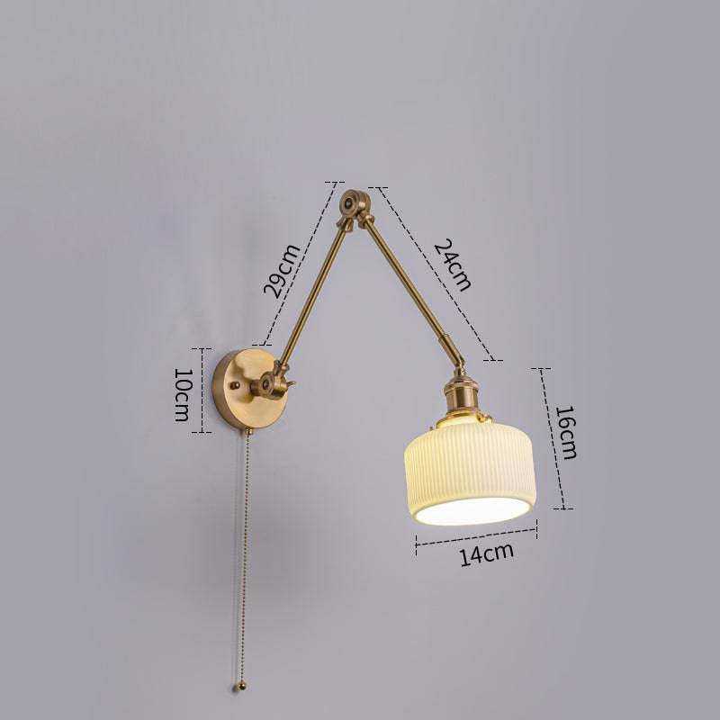 White Ceramic Wall Light - 213ST - Modefinity