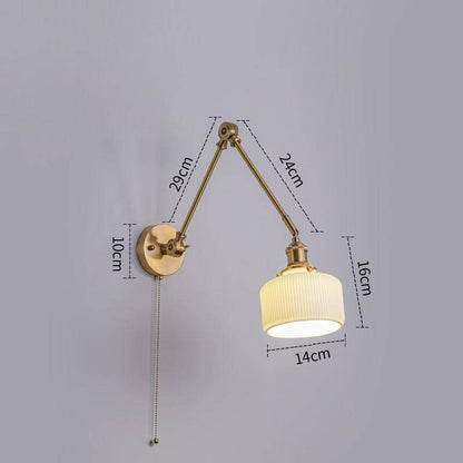 White Ceramic Wall Light - 213ST - Modefinity