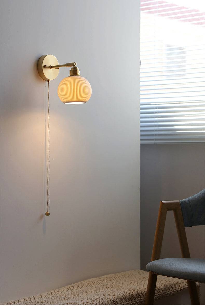 White Ceramic Wall Light - 214ST - Modefinity