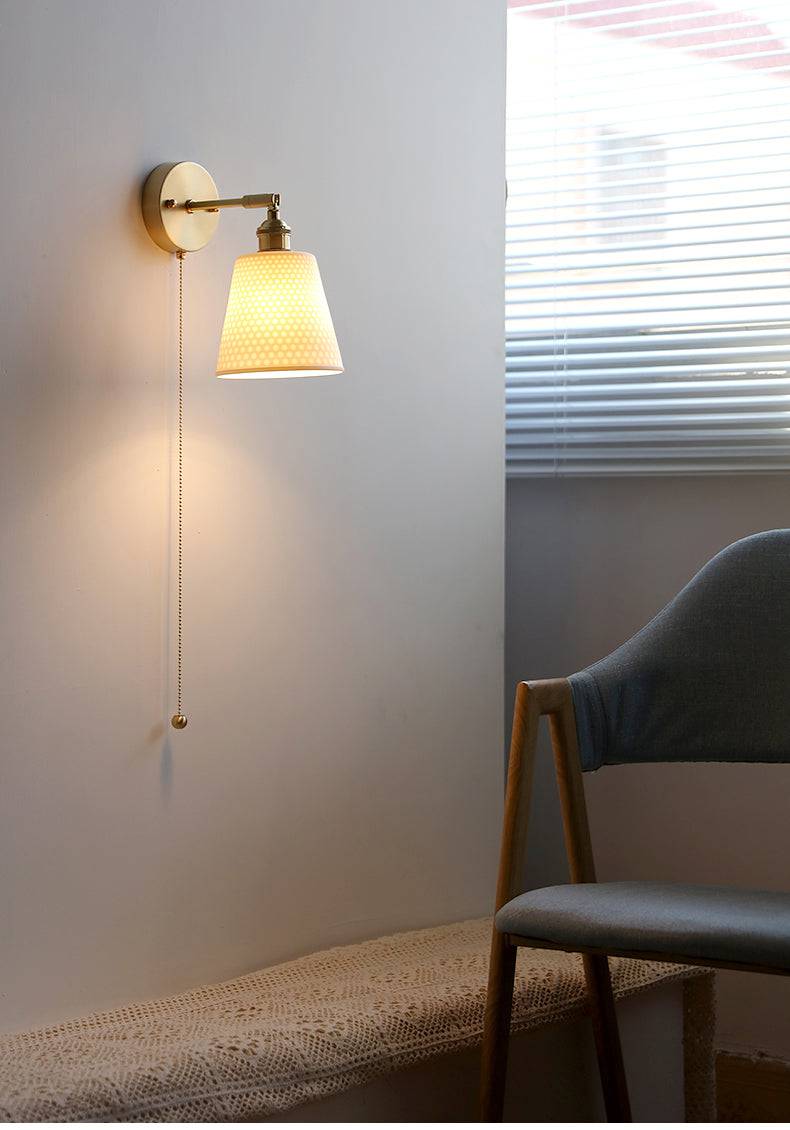 White Ceramic Wall Light - 214ST - Modefinity