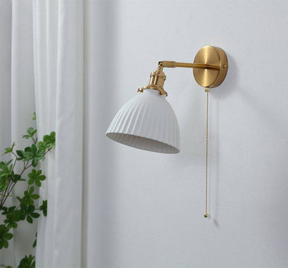 White Ceramic Wall Light - 221ST - Modefinity