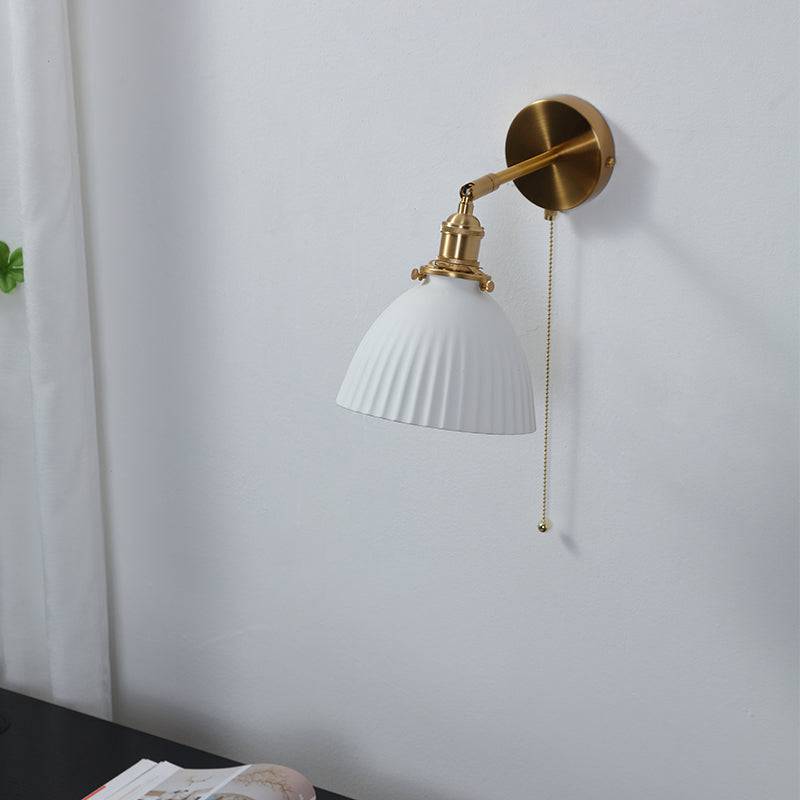 White Ceramic Wall Light - 221ST - Modefinity