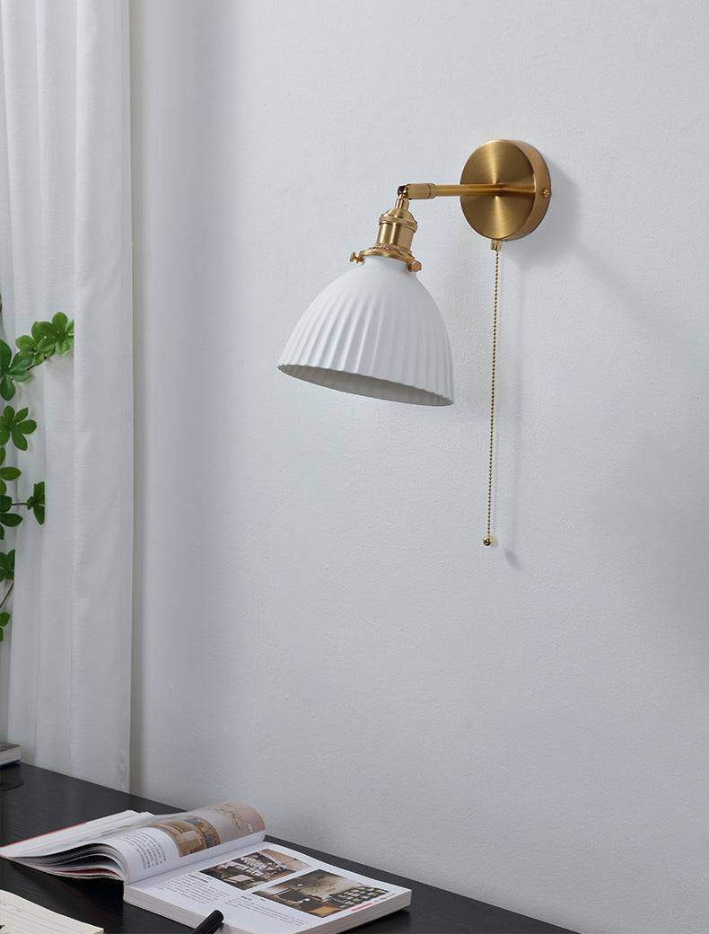 White Ceramic Wall Light - 221ST - Modefinity