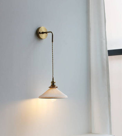 White Ceramic Wall Light - 222ST - Modefinity