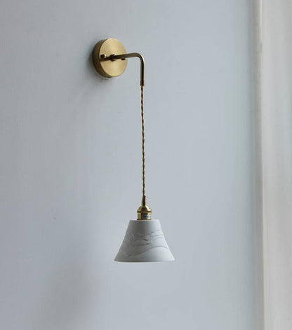 White Ceramic Wall Light - 222ST