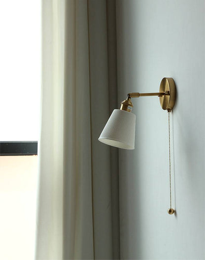 White Ceramic Wall Light - 223ST - Modefinity