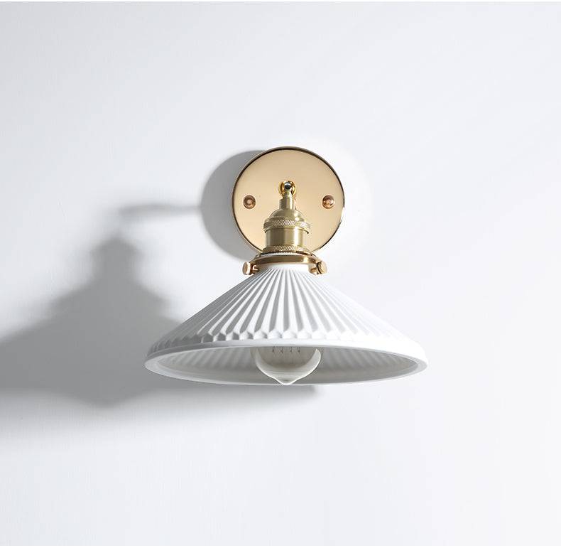 White Ceramic Wall Light - 224ST - Modefinity