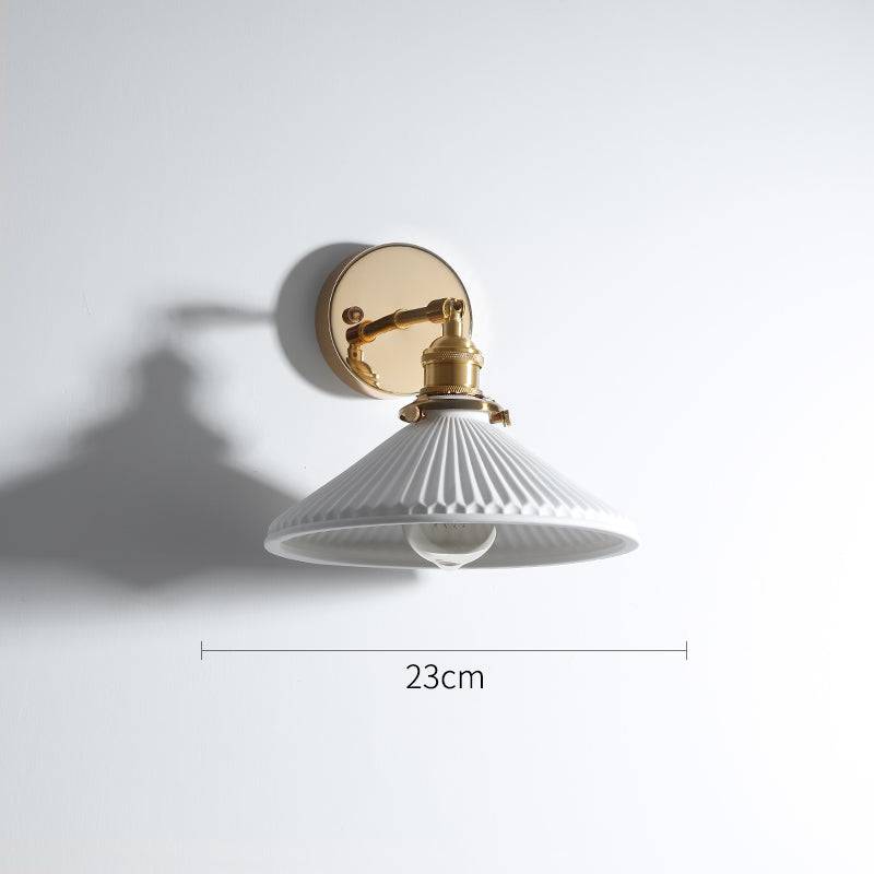 White Ceramic Wall Light - 224ST - Modefinity