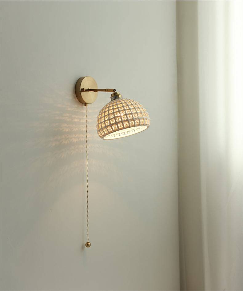 White Ceramic Wall Light - 225ST - Modefinity