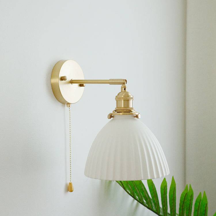 White Ceramic Wall Light - 226ST - Modefinity